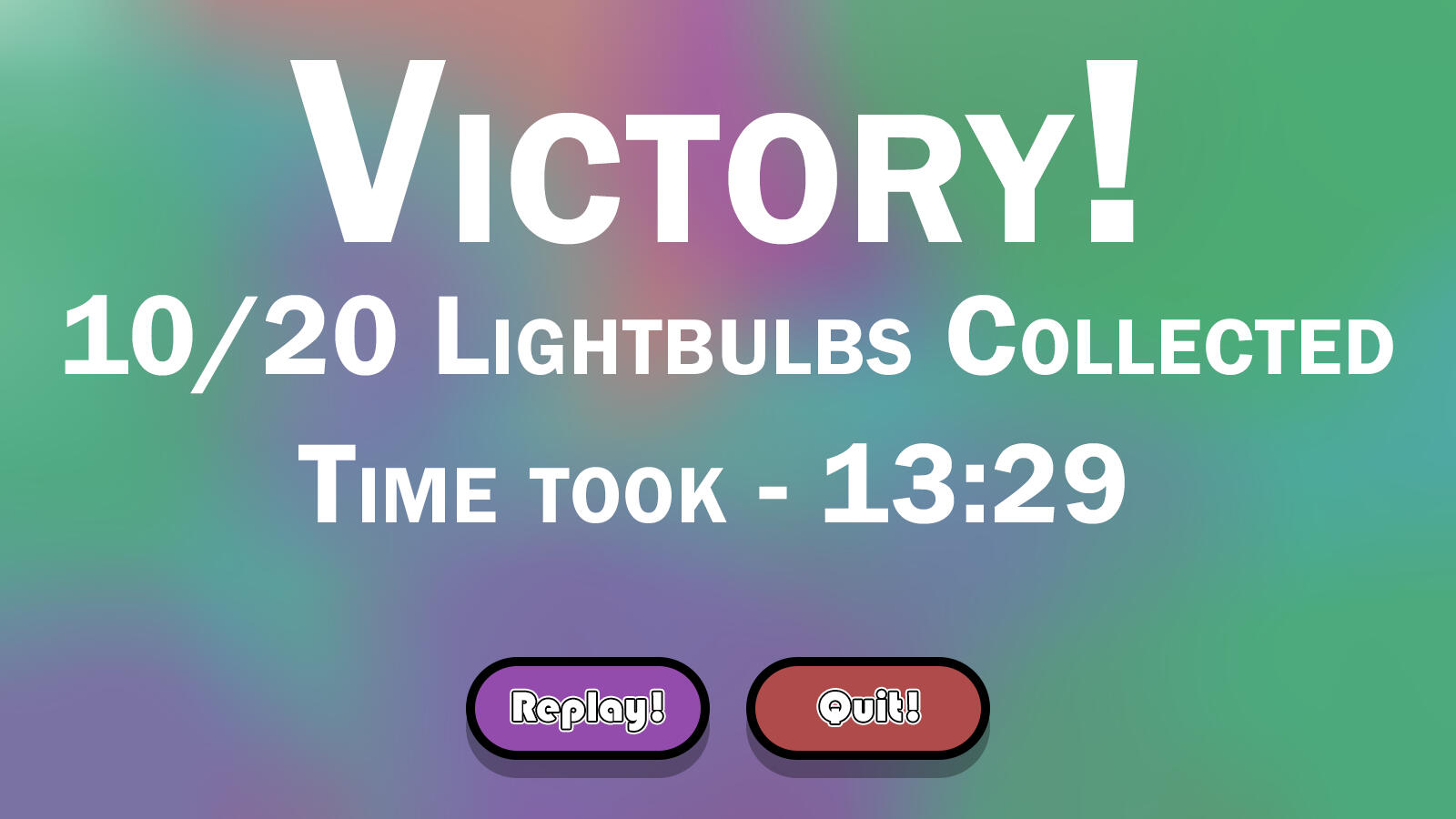 Victory Screen Concept Victory Screen Concept